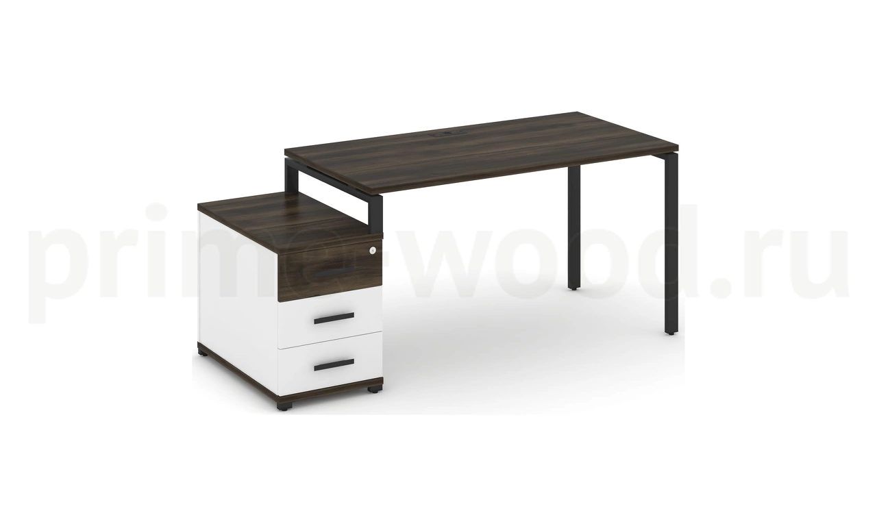 Стол письменный с одной опорной тумбой CN.SP-303 B/W - фото 8