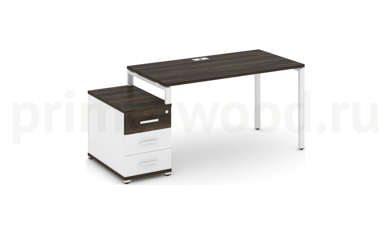 Стол письменный с одной опорной тумбой CN.SP-303 B/W - фото 10