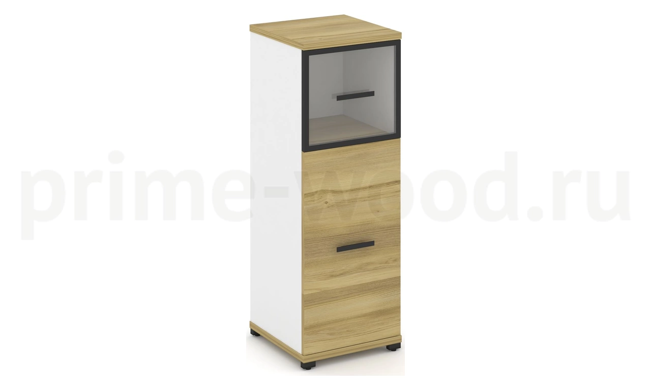 Шкаф одна узкая секция, 3 ниши CN.STU-314 RP B/W - фото 1
