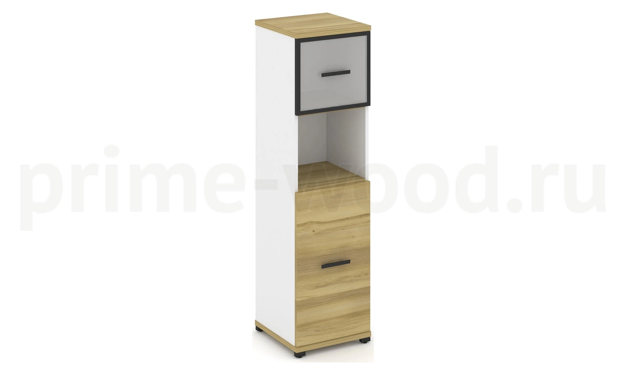 Шкаф одна узкая секция, 4 ниши CN.STU-415 RM B/W - фото 1