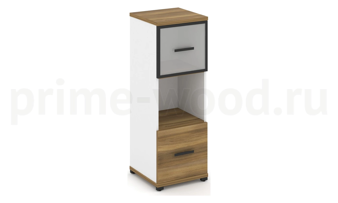 Шкаф одна узкая секция, 3 ниши CN.STU-315 RM B/W - фото 3